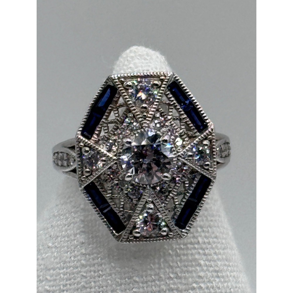 Xavier HSN Sterling Silver "Absolute" CZ Ring Size 5